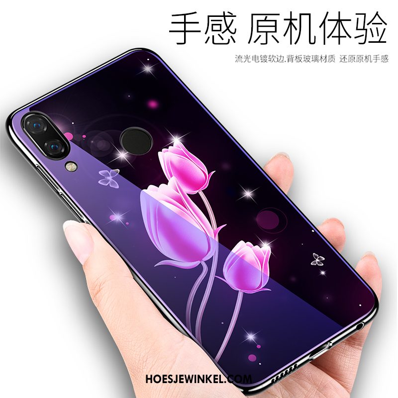 Huawei P20 Lite Hoesje Blauw Persoonlijk Siliconen, Huawei P20 Lite Hoesje Nieuw Hoes