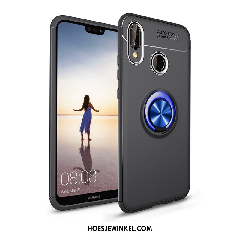 Huawei P20 Lite Hoesje Hoes All Inclusive Magnetisch, Huawei P20 Lite Hoesje Dun Zwart