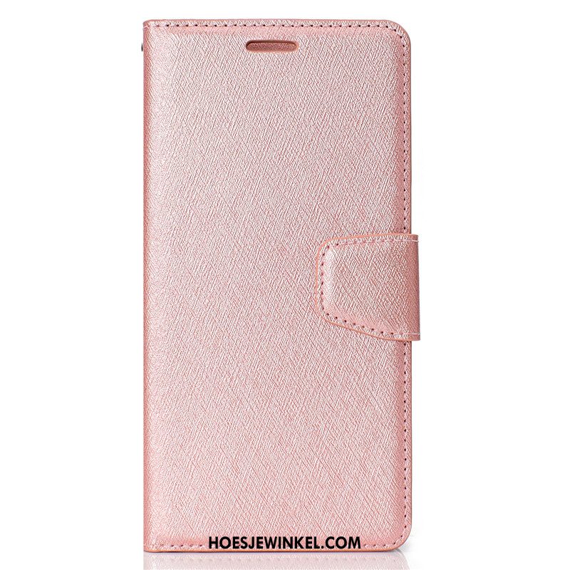 Huawei P20 Lite Hoesje Leren Etui Kaart Goud, Huawei P20 Lite Hoesje Clamshell Mobiele Telefoon