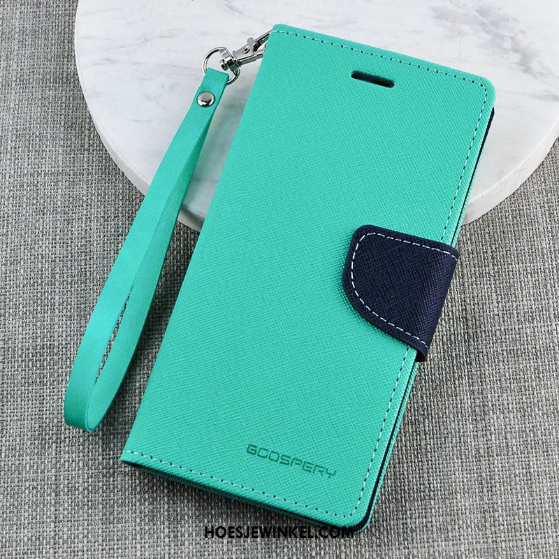 Huawei P20 Lite Hoesje Leren Etui Mobiele Telefoon Purper, Huawei P20 Lite Hoesje Bescherming Nieuw