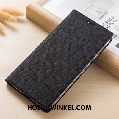 Huawei P20 Lite Hoesje Patroon Leren Etui Goud, Huawei P20 Lite Hoesje Mobiele Telefoon Doek