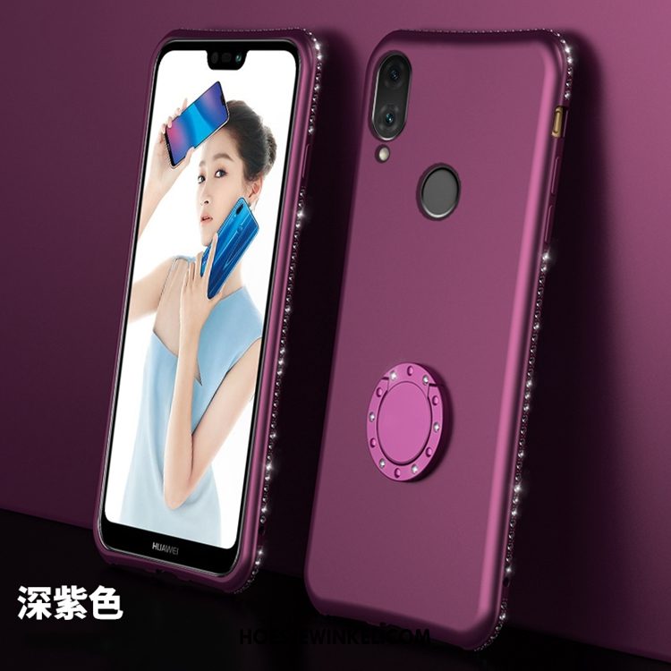 Huawei P20 Lite Hoesje Rood Siliconen Hoes, Huawei P20 Lite Hoesje Hanger Jeugd