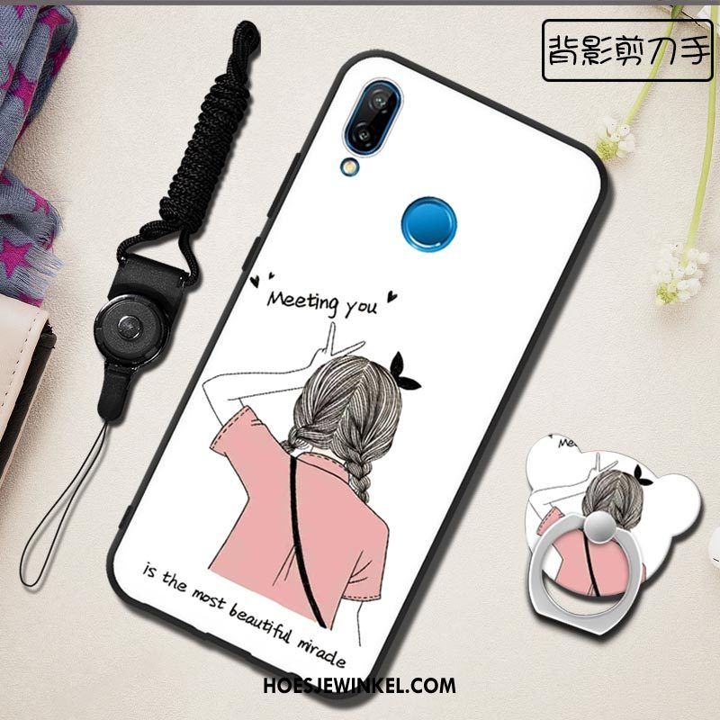 Huawei P20 Lite Hoesje Zwart Anti-fall Hoes, Huawei P20 Lite Hoesje Mooie Mobiele Telefoon