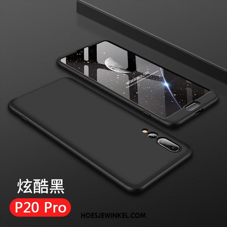 Huawei P20 Pro Hoesje Bescherming Anti-fall Zwart, Huawei P20 Pro Hoesje Tempereren Mobiele Telefoon