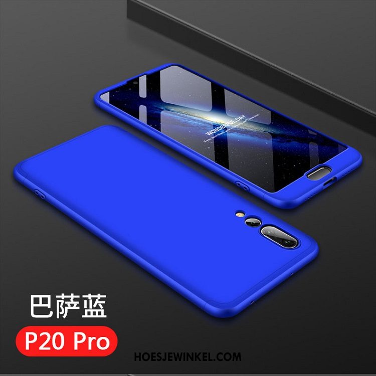 Huawei P20 Pro Hoesje Bescherming Anti-fall Zwart, Huawei P20 Pro Hoesje Tempereren Mobiele Telefoon