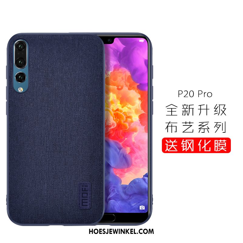 Huawei P20 Pro Hoesje Bescherming Skärmskydd Bruin, Huawei P20 Pro Hoesje Siliconen Trendy Merk