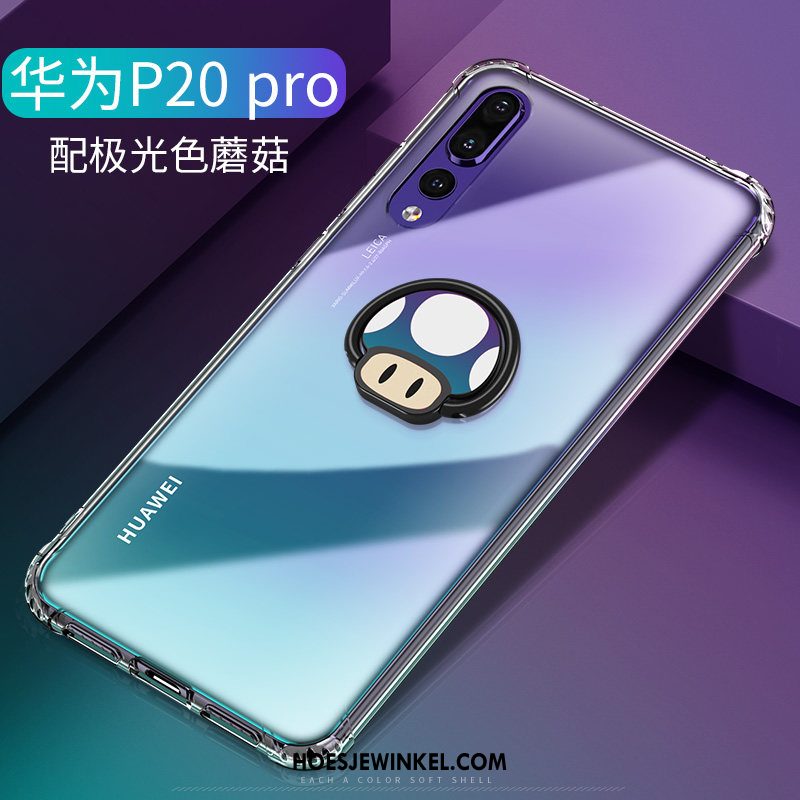 Huawei P20 Pro Hoesje Bescherming Trendy Merk Persoonlijk, Huawei P20 Pro Hoesje Net Red Zwart