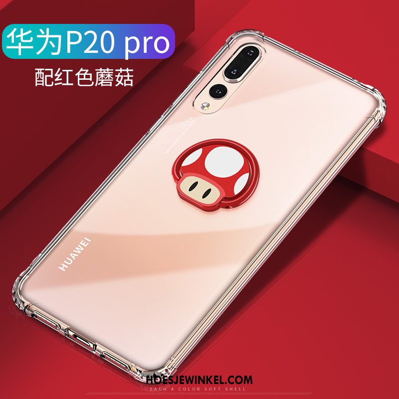 Huawei P20 Pro Hoesje Bescherming Trendy Merk Persoonlijk, Huawei P20 Pro Hoesje Net Red Zwart