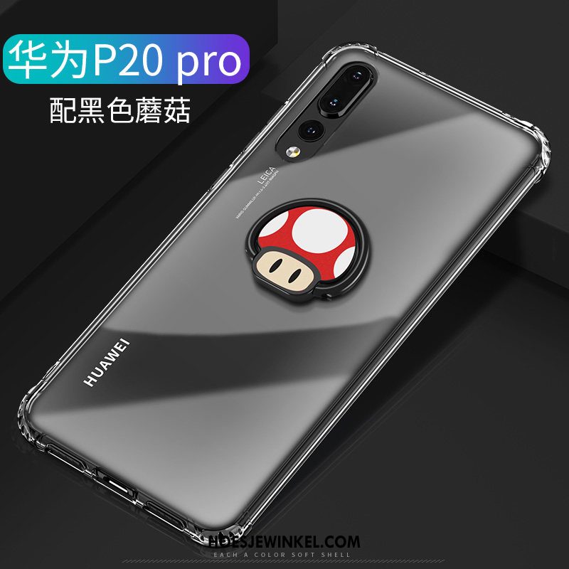 Huawei P20 Pro Hoesje Bescherming Trendy Merk Persoonlijk, Huawei P20 Pro Hoesje Net Red Zwart