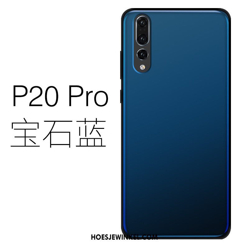 Huawei P20 Pro Hoesje Dun Mobiele Telefoon Siliconen, Huawei P20 Pro Hoesje Purper Glas