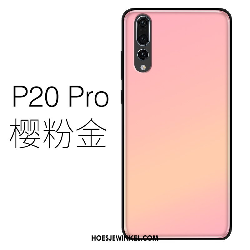 Huawei P20 Pro Hoesje Dun Mobiele Telefoon Siliconen, Huawei P20 Pro Hoesje Purper Glas