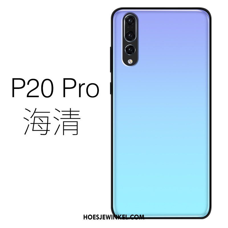 Huawei P20 Pro Hoesje Dun Mobiele Telefoon Siliconen, Huawei P20 Pro Hoesje Purper Glas