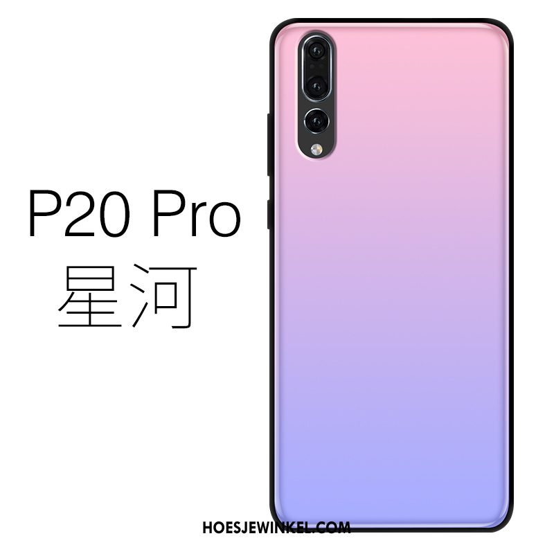Huawei P20 Pro Hoesje Dun Mobiele Telefoon Siliconen, Huawei P20 Pro Hoesje Purper Glas