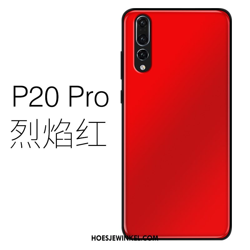 Huawei P20 Pro Hoesje Dun Mobiele Telefoon Siliconen, Huawei P20 Pro Hoesje Purper Glas