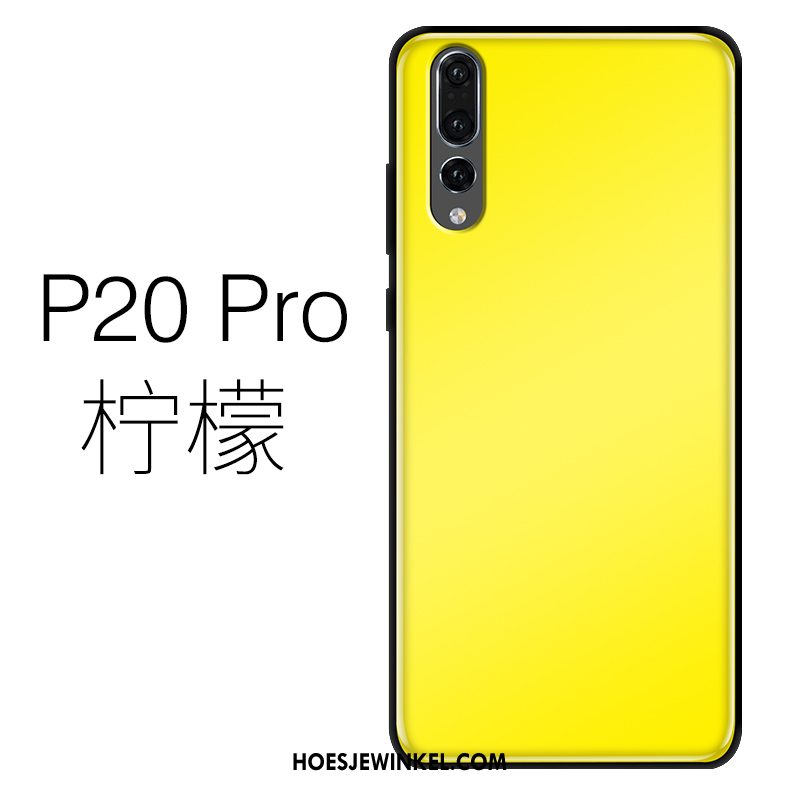 Huawei P20 Pro Hoesje Dun Mobiele Telefoon Siliconen, Huawei P20 Pro Hoesje Purper Glas