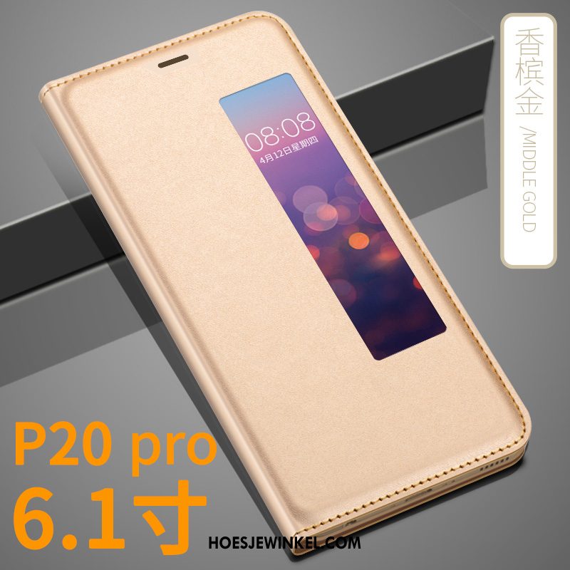 Huawei P20 Pro Hoesje Folio Persoonlijk Bescherming, Huawei P20 Pro Hoesje Mobiele Telefoon Anti-fall