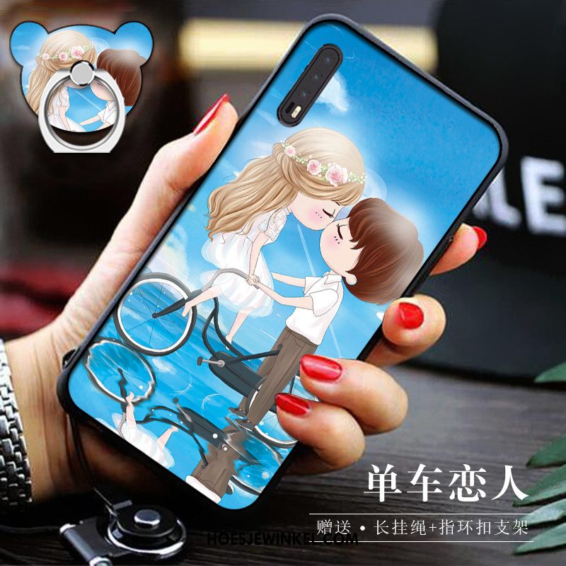 Huawei P20 Pro Hoesje Hanger Ring Mobiele Telefoon, Huawei P20 Pro Hoesje Blauw All Inclusive