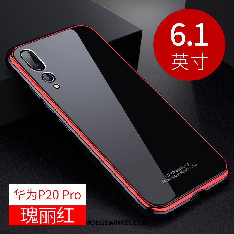 Huawei P20 Pro Hoesje Hoes Omlijsting Metaal, Huawei P20 Pro Hoesje Licht Mobiele Telefoon