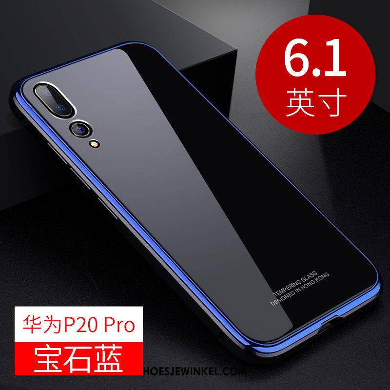 Huawei P20 Pro Hoesje Hoes Omlijsting Metaal, Huawei P20 Pro Hoesje Licht Mobiele Telefoon