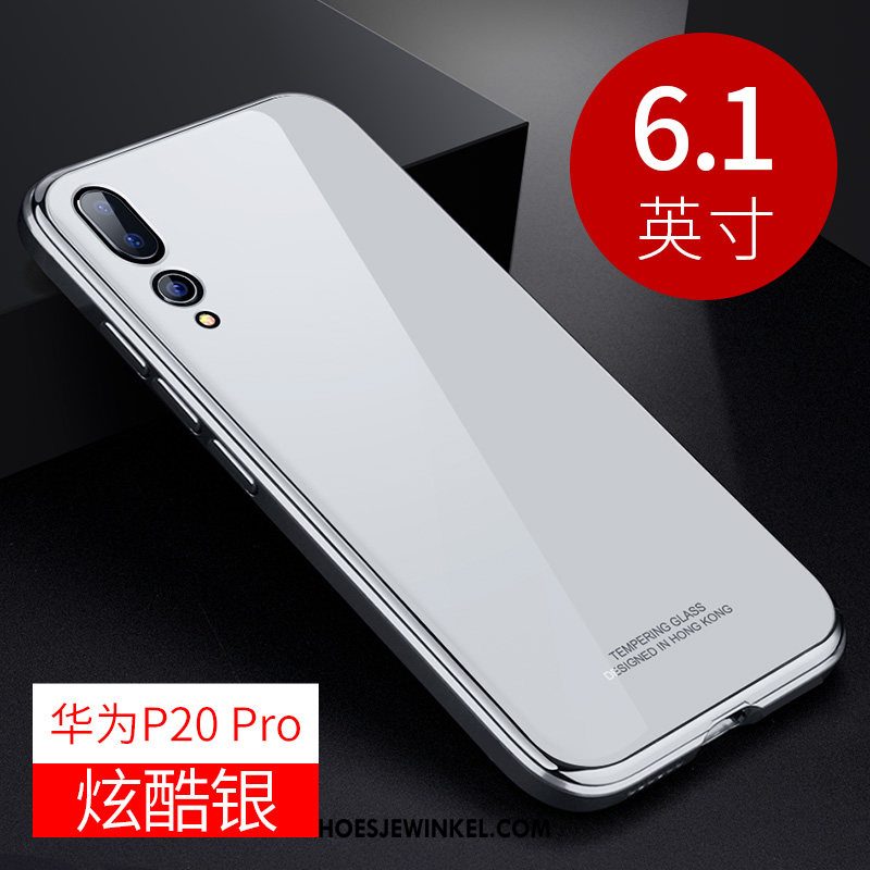 Huawei P20 Pro Hoesje Hoes Omlijsting Metaal, Huawei P20 Pro Hoesje Licht Mobiele Telefoon