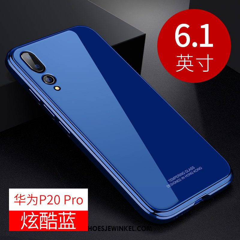 Huawei P20 Pro Hoesje Hoes Omlijsting Metaal, Huawei P20 Pro Hoesje Licht Mobiele Telefoon