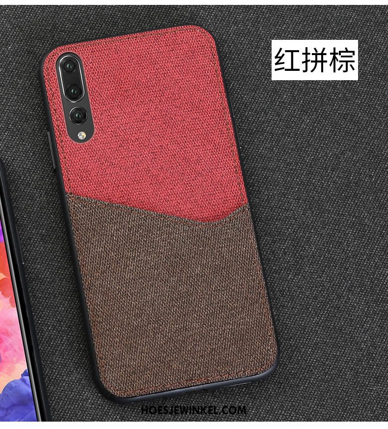 Huawei P20 Pro Hoesje Kaart Bescherming Grijs, Huawei P20 Pro Hoesje Hoes Trendy Merk