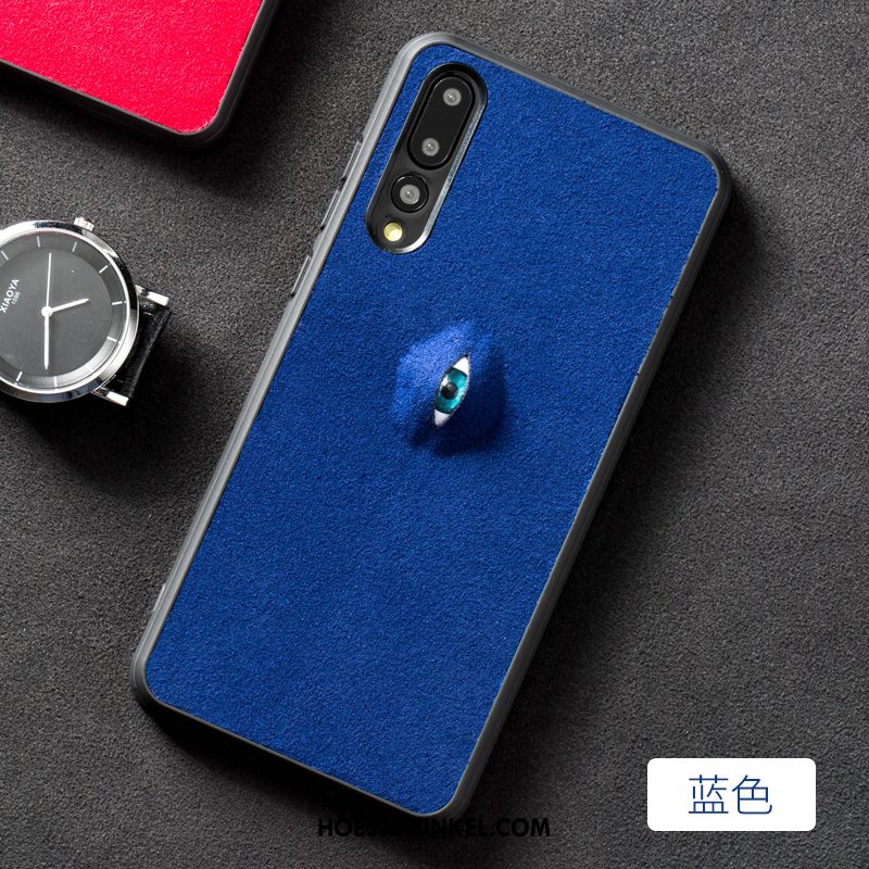 Huawei P20 Pro Hoesje Leren Etui Persoonlijk Trend, Huawei P20 Pro Hoesje Mobiele Telefoon Grijs