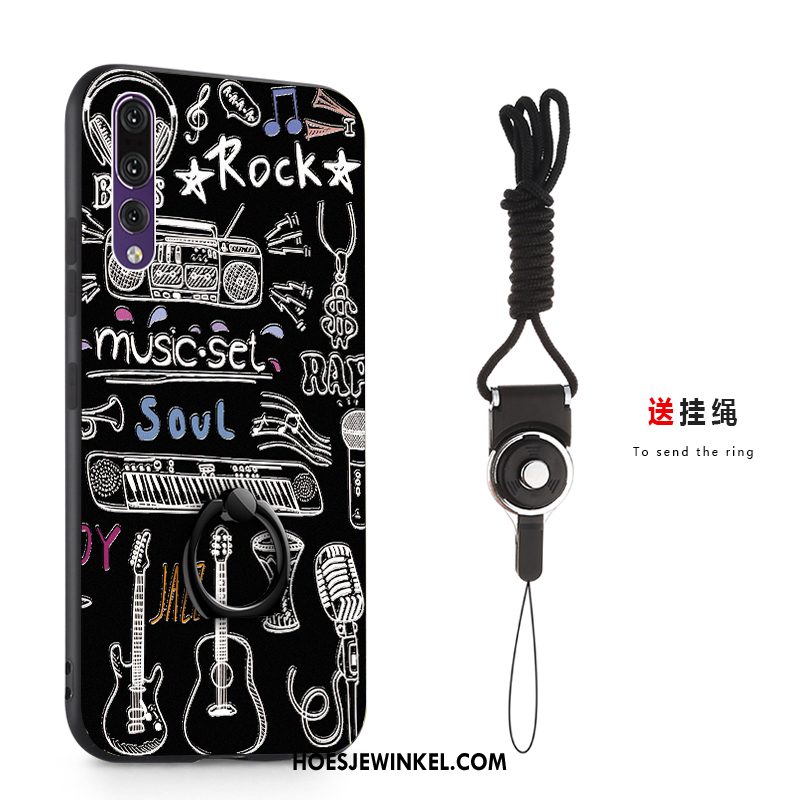 Huawei P20 Pro Hoesje Mobiele Telefoon Grijs Ring, Huawei P20 Pro Hoesje Hard Anti-fall