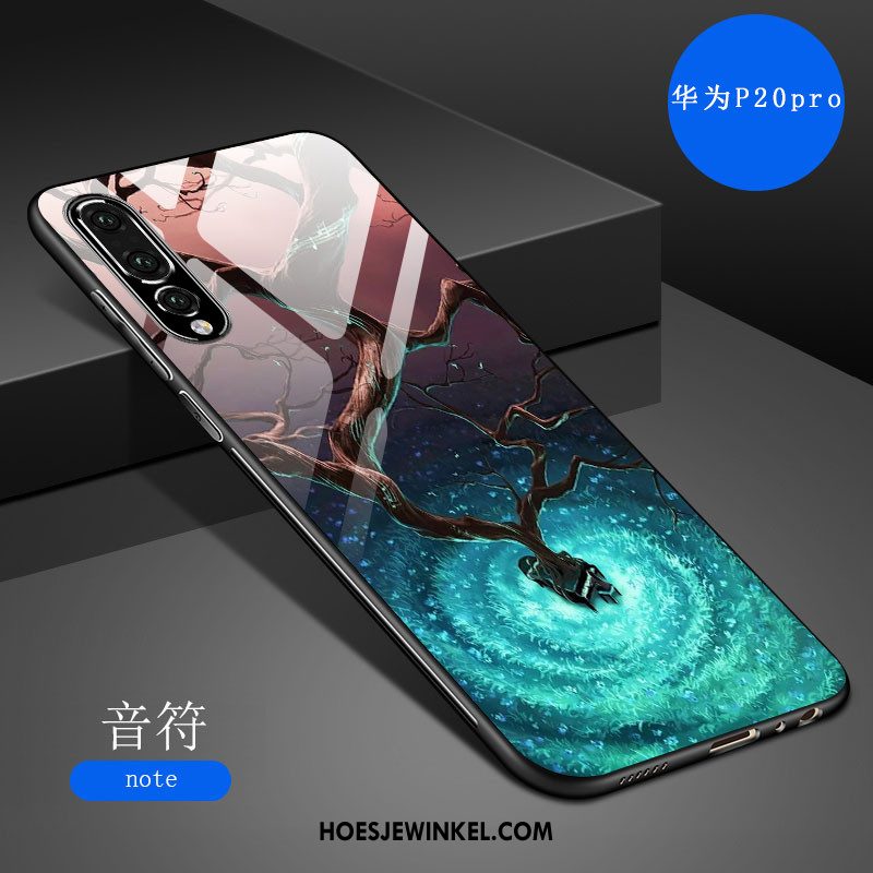 Huawei P20 Pro Hoesje Nieuw Scheppend Anti-fall, Huawei P20 Pro Hoesje Spiegel Krassen