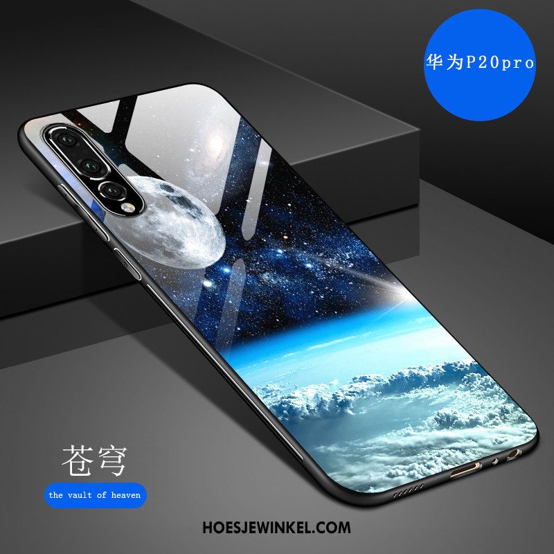 Huawei P20 Pro Hoesje Nieuw Scheppend Anti-fall, Huawei P20 Pro Hoesje Spiegel Krassen