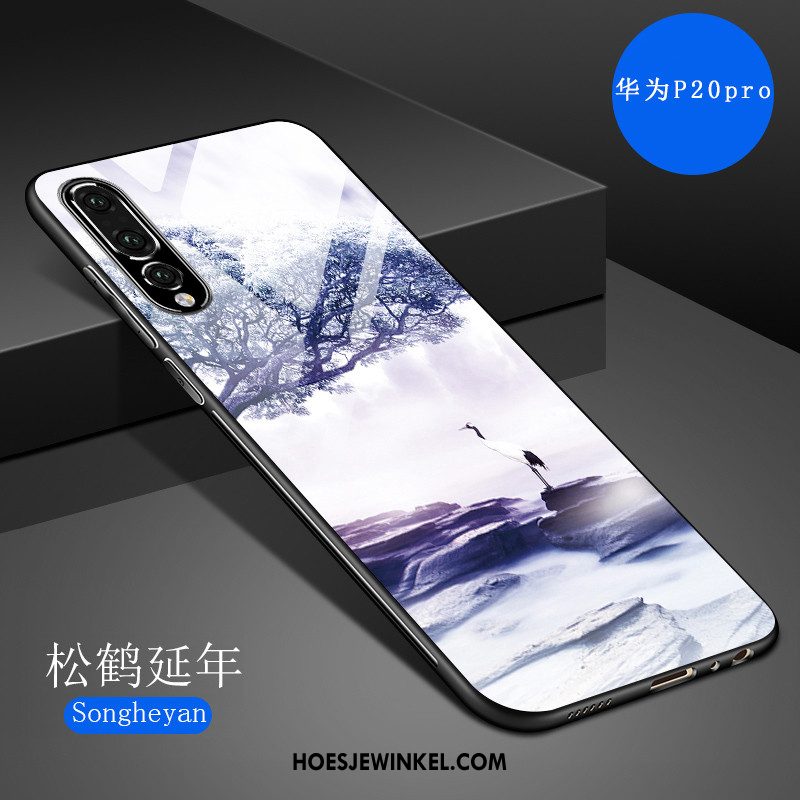 Huawei P20 Pro Hoesje Nieuw Scheppend Anti-fall, Huawei P20 Pro Hoesje Spiegel Krassen