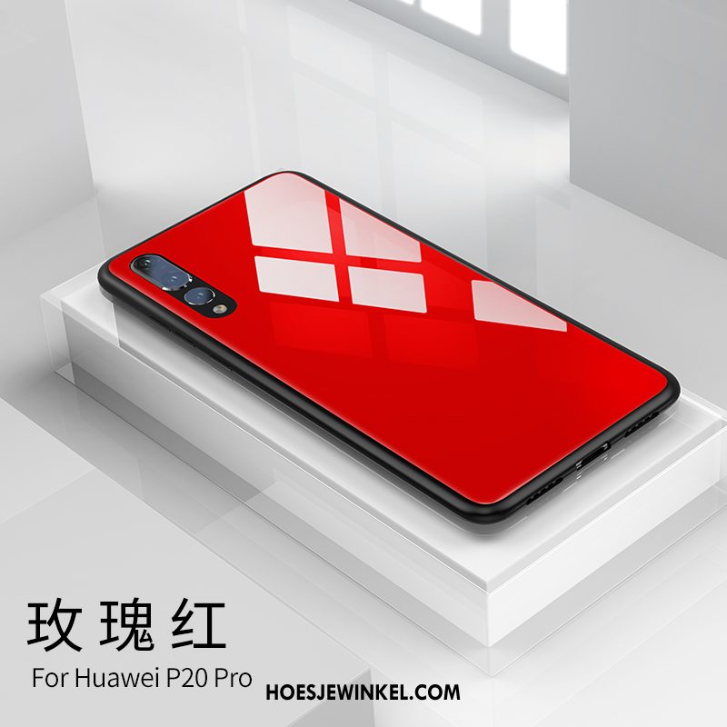 Huawei P20 Pro Hoesje Persoonlijk Siliconen Net Red, Huawei P20 Pro Hoesje Doorzichtig High End