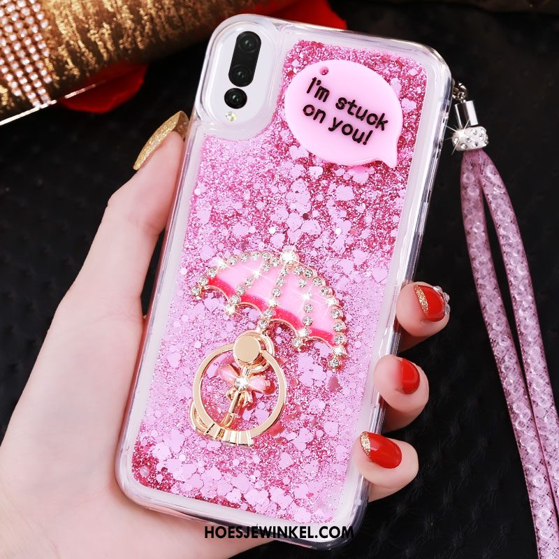 Huawei P20 Pro Hoesje Ring Purper Roze, Huawei P20 Pro Hoesje Drijfzand Zon