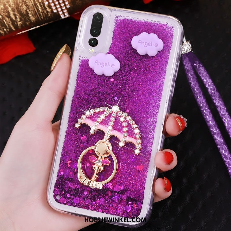 Huawei P20 Pro Hoesje Ring Purper Roze, Huawei P20 Pro Hoesje Drijfzand Zon