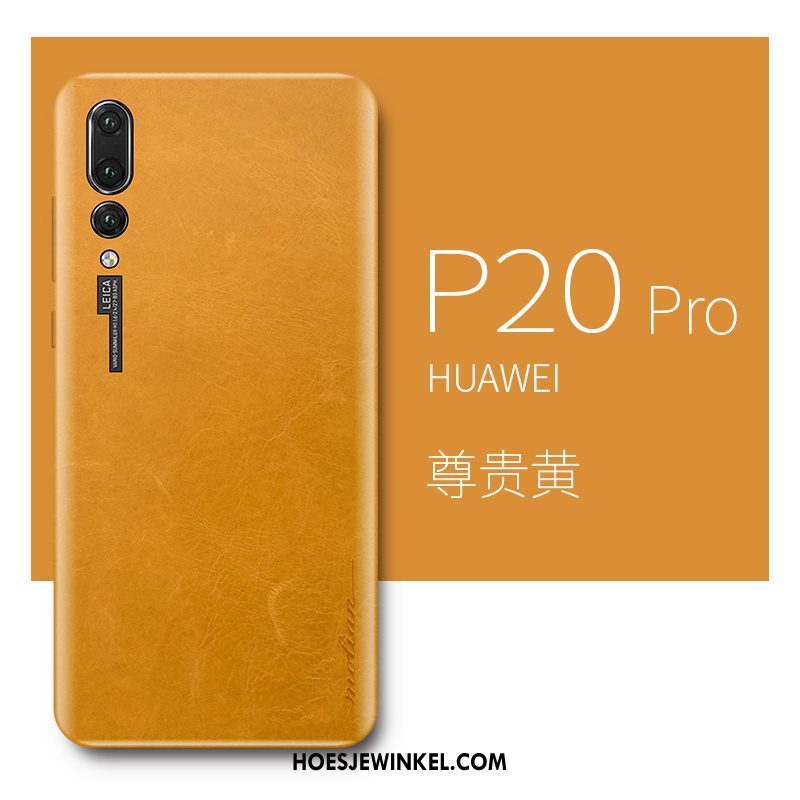 Huawei P20 Pro Hoesje Rood Anti-fall Eenvoudige, Huawei P20 Pro Hoesje All Inclusive High End