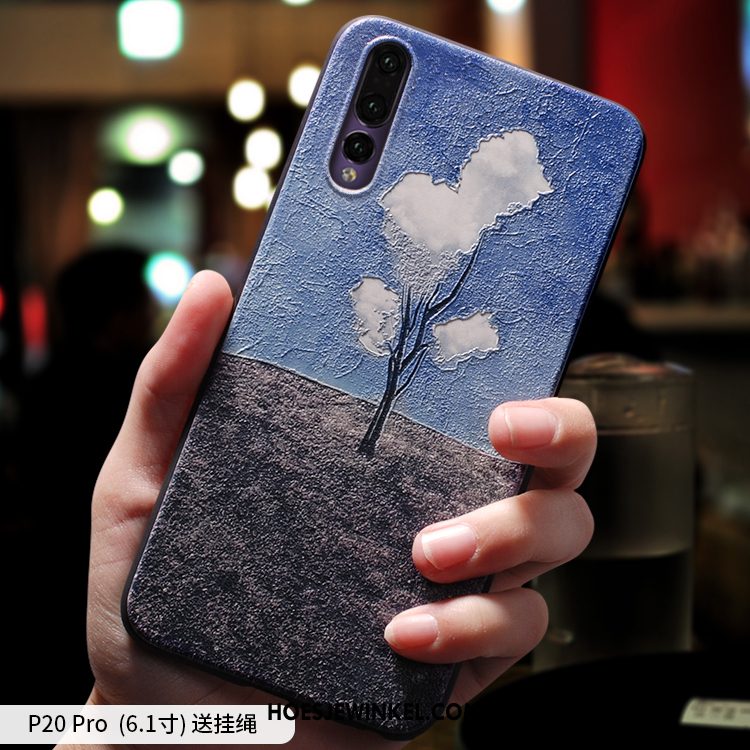 Huawei P20 Pro Hoesje Scheppend Mobiele Telefoon Trendy Merk, Huawei P20 Pro Hoesje Bescherming Licht