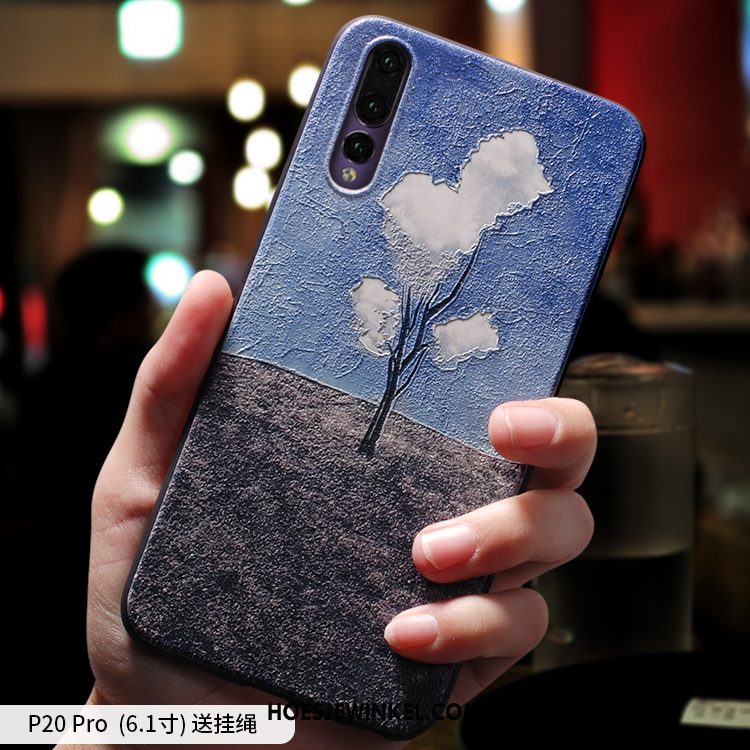 Huawei P20 Pro Hoesje Scheppend Mobiele Telefoon Trendy Merk, Huawei P20 Pro Hoesje Bescherming Licht