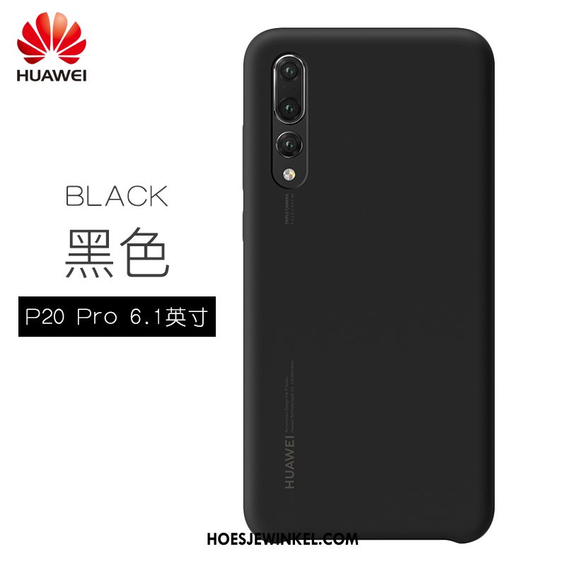 Huawei P20 Pro Hoesje Siliconen Donkerblauw Zacht, Huawei P20 Pro Hoesje Mode Mobiele Telefoon