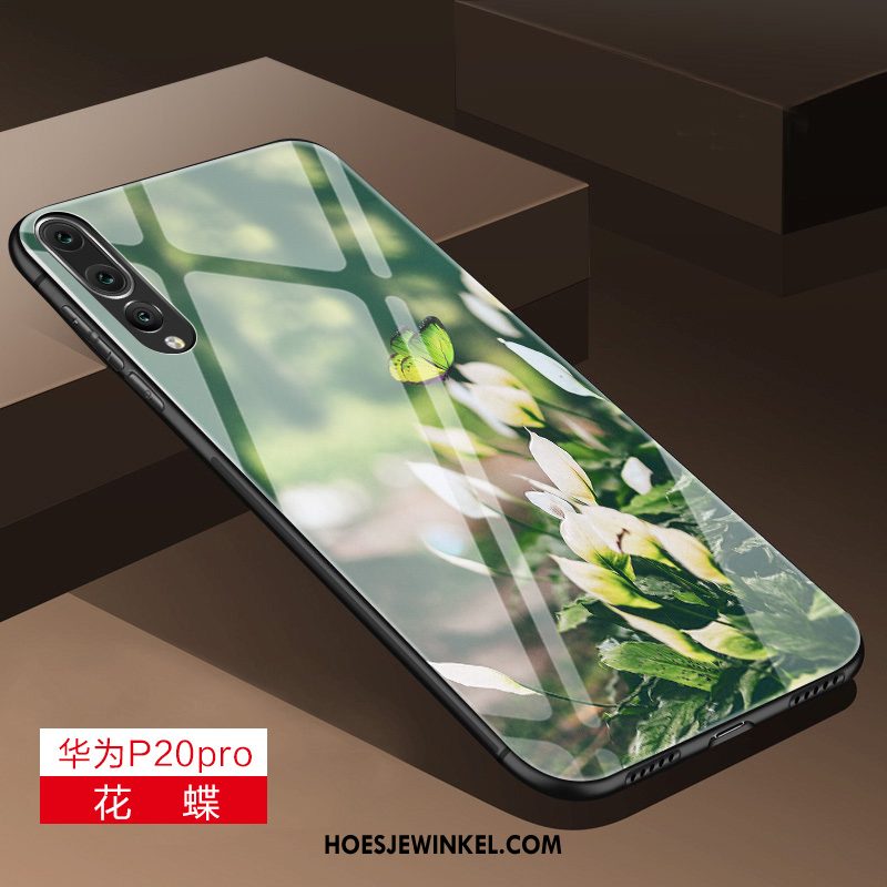 Huawei P20 Pro Hoesje Siliconen Scheppend Eenvoudige, Huawei P20 Pro Hoesje Zacht Purper