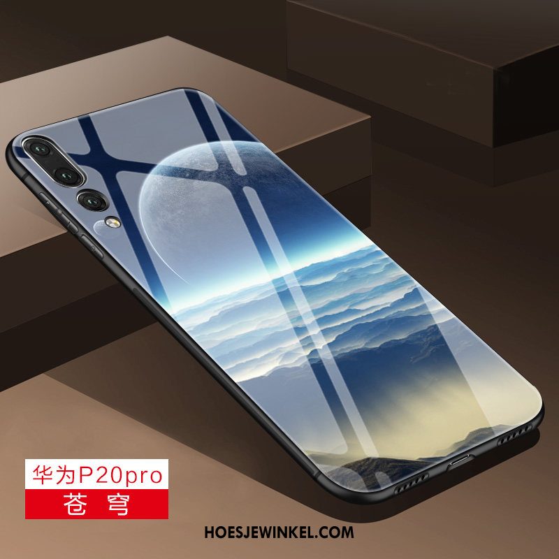 Huawei P20 Pro Hoesje Siliconen Scheppend Eenvoudige, Huawei P20 Pro Hoesje Zacht Purper