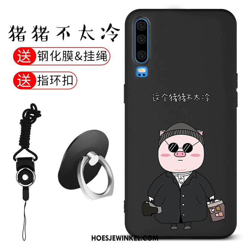 Huawei P30 Hoesje All Inclusive Lichte En Dun Anti-fall, Huawei P30 Hoesje Schrobben Persoonlijk