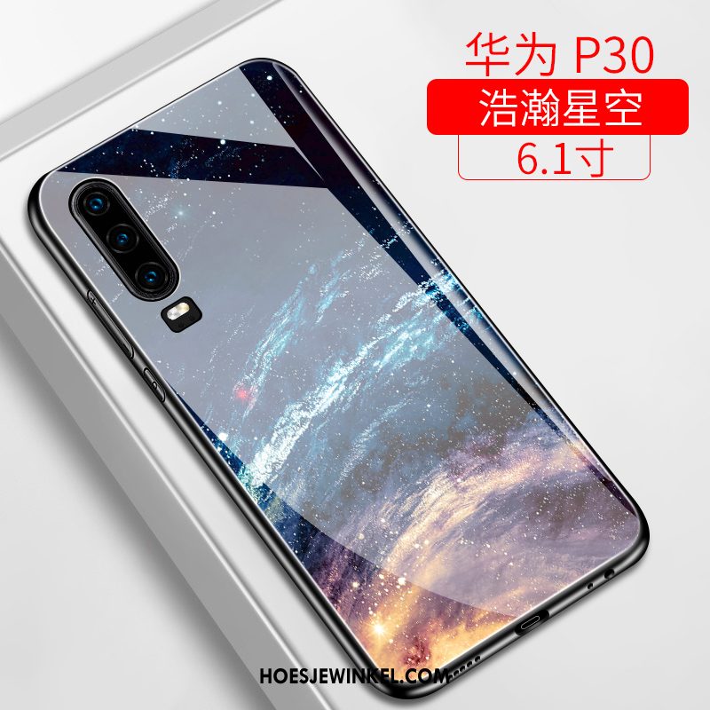 Huawei P30 Hoesje All Inclusive Mobiele Telefoon Purper, Huawei P30 Hoesje Trendy Merk Siliconen