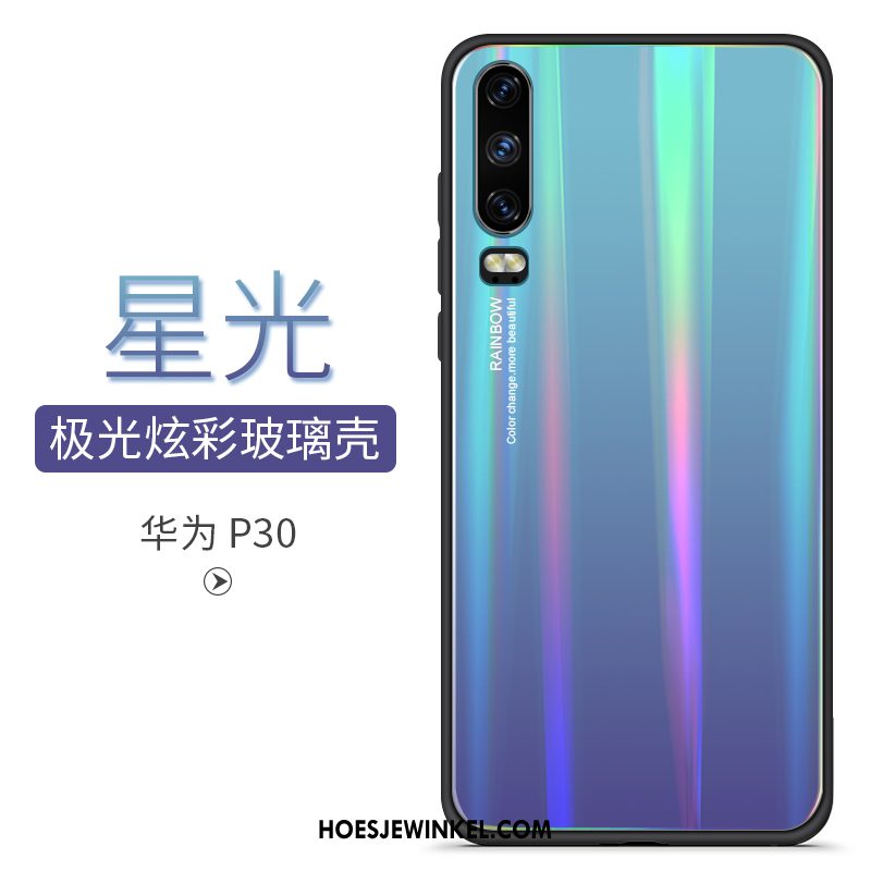 Huawei P30 Hoesje All Inclusive Spiegel Gekleurde, Huawei P30 Hoesje Siliconen Bescherming