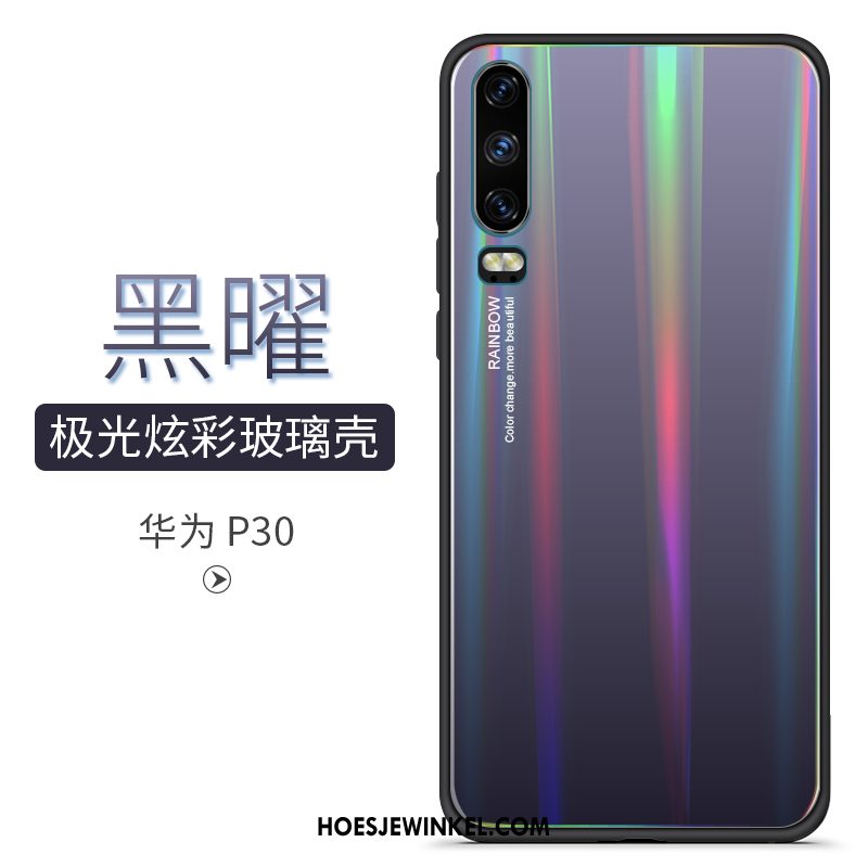 Huawei P30 Hoesje All Inclusive Spiegel Gekleurde, Huawei P30 Hoesje Siliconen Bescherming