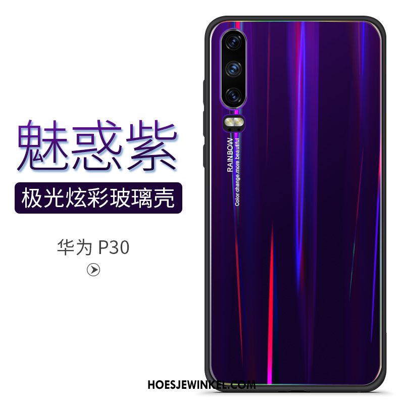 Huawei P30 Hoesje All Inclusive Spiegel Gekleurde, Huawei P30 Hoesje Siliconen Bescherming