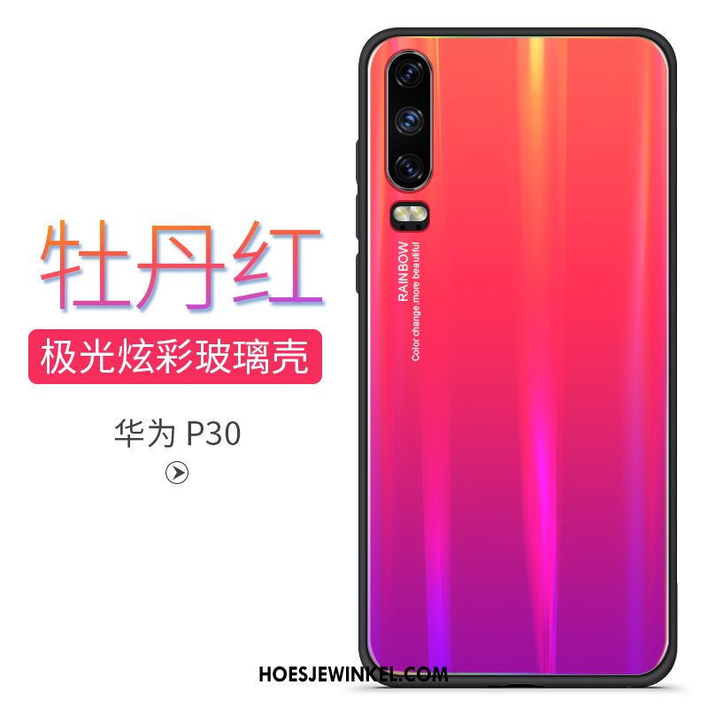 Huawei P30 Hoesje All Inclusive Spiegel Gekleurde, Huawei P30 Hoesje Siliconen Bescherming