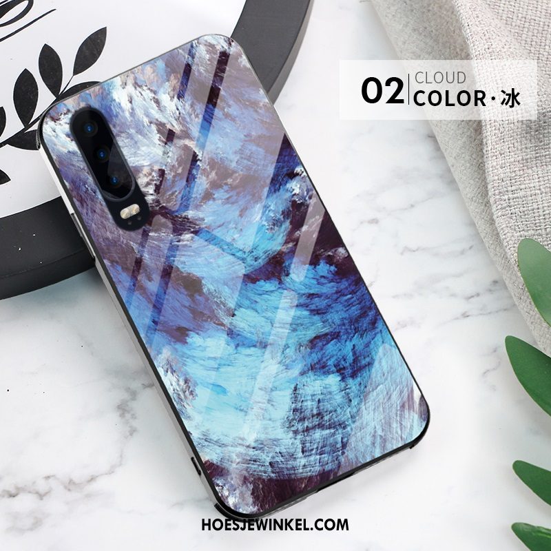 Huawei P30 Hoesje Anti-fall Eenvoudige All Inclusive, Huawei P30 Hoesje Persoonlijk Trend