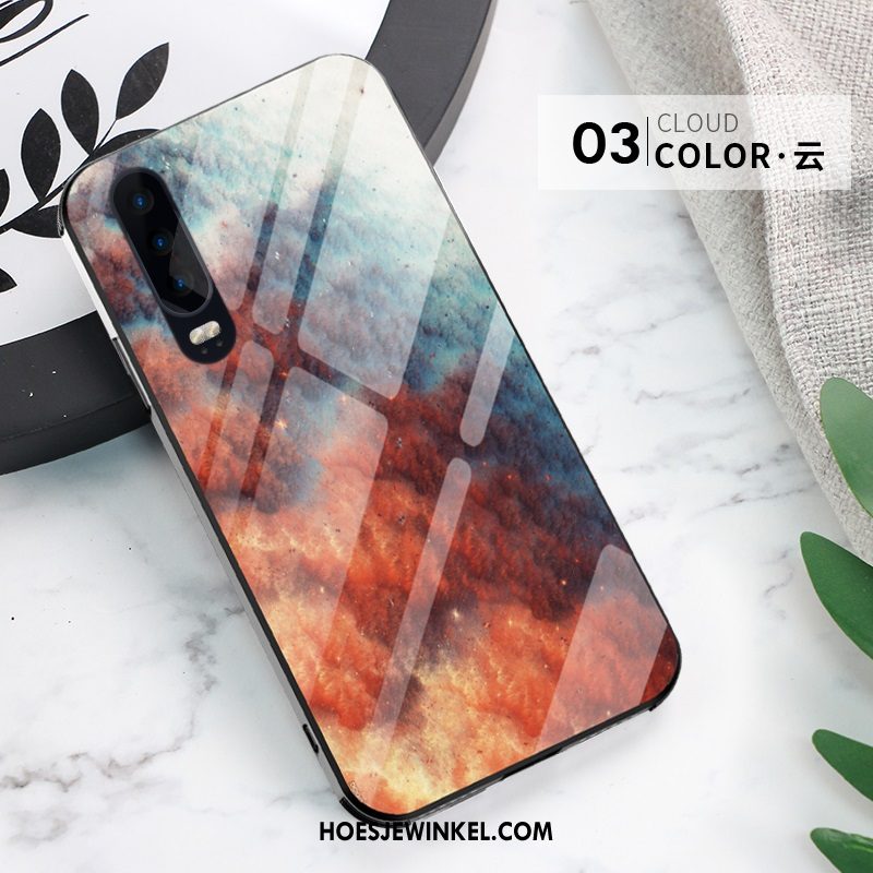 Huawei P30 Hoesje Anti-fall Eenvoudige All Inclusive, Huawei P30 Hoesje Persoonlijk Trend