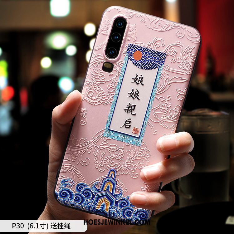 Huawei P30 Hoesje Bescherming Hoes Zacht, Huawei P30 Hoesje Anti-fall Nieuw