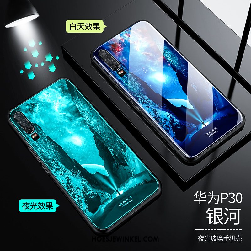 Huawei P30 Hoesje Bescherming Trend Siliconen, Huawei P30 Hoesje Zwart Dun